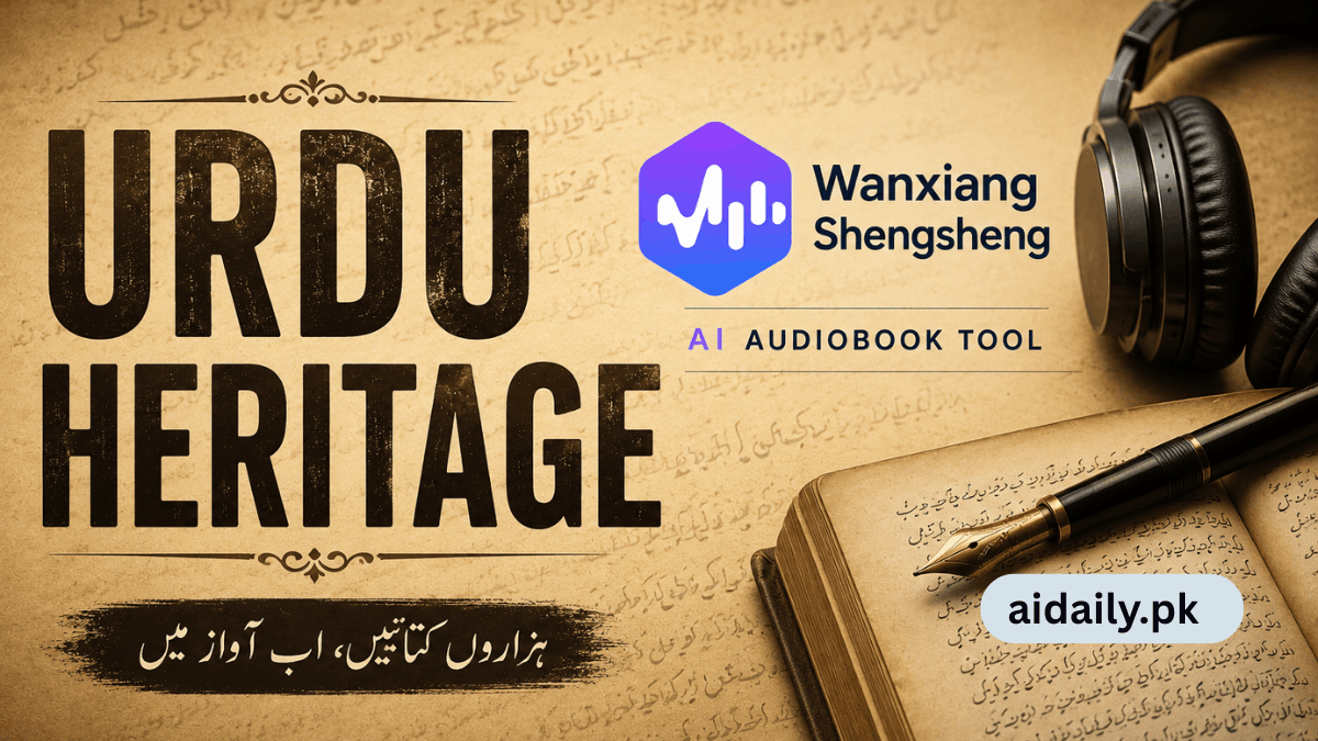 Wanxiang Shengsheng's AI Audiobook Tool Could Help Turn Thousands of Urdu Books Into Audiobooks